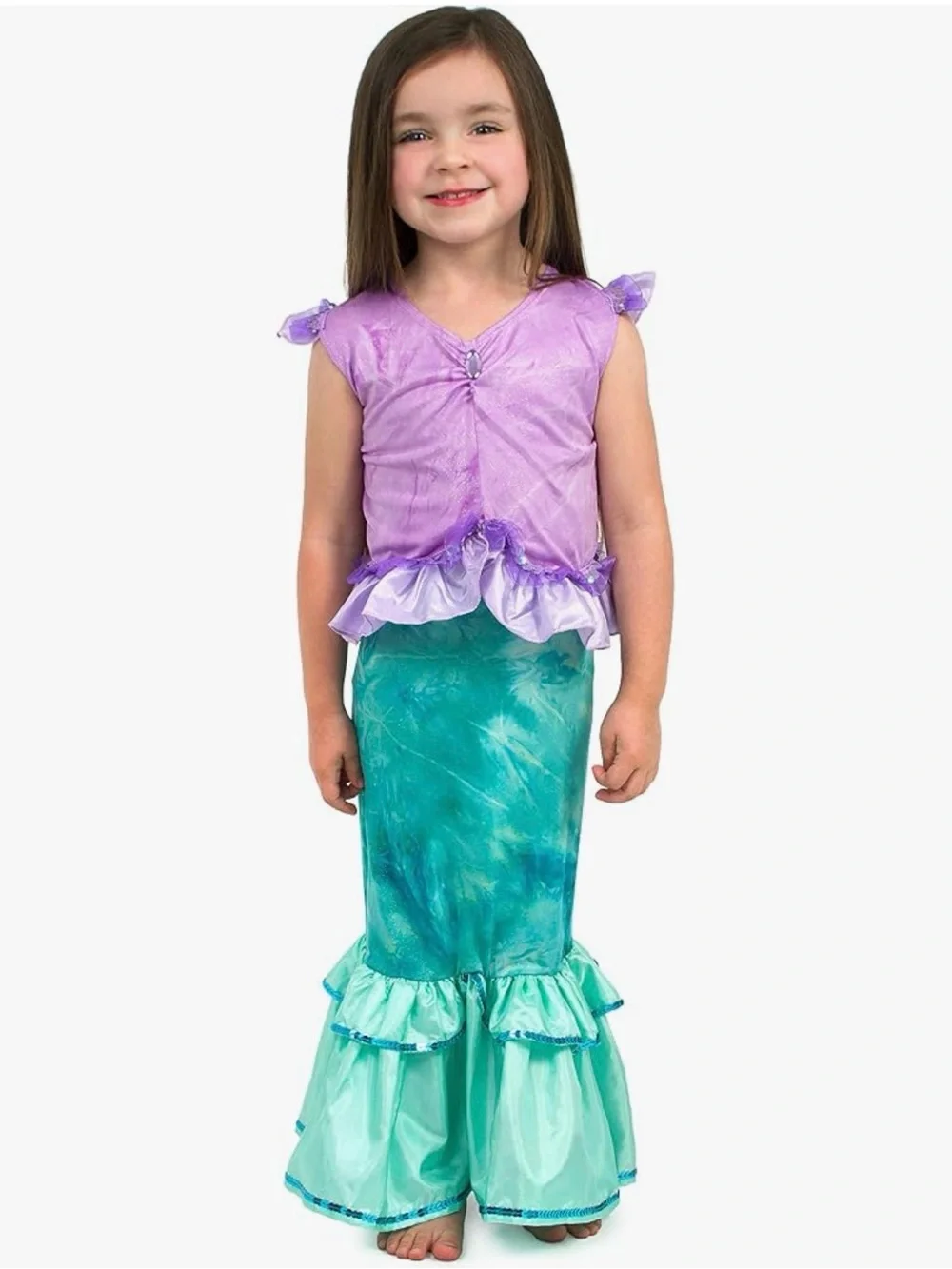 Little Adventures Magical Mermaid Princess Dress Up Costume for Girls